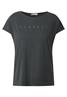 Silk-Look Shirt mit Wording granite grey