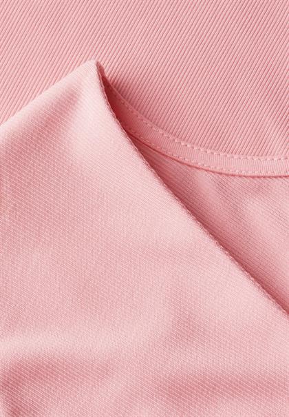 Silk-Look Strukturshirt blush peach