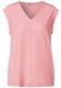 Silk-Look Strukturshirt blush peach