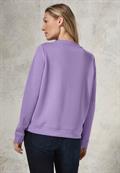 Silk-Look Sweater mit Print gentle lilac