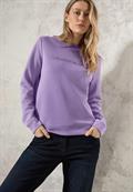 Silk-Look Sweater mit Print gentle lilac
