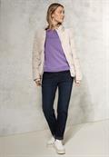 Silk-Look Sweater mit Print gentle lilac