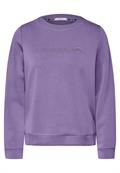 Silk-Look Sweater mit Print gentle lilac