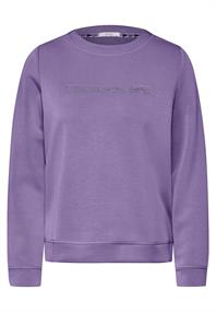Silk-Look Sweater mit Print gentle lilac