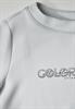 Silk-Look Sweater mit Print platinum grey