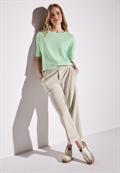 Silk-Look T-Shirt milky green