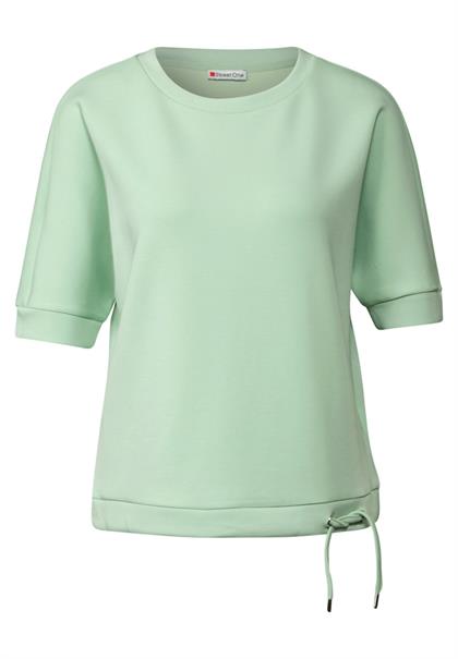 Silk-Look T-Shirt milky green