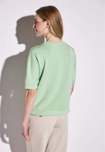 Silk-Look T-Shirt milky green