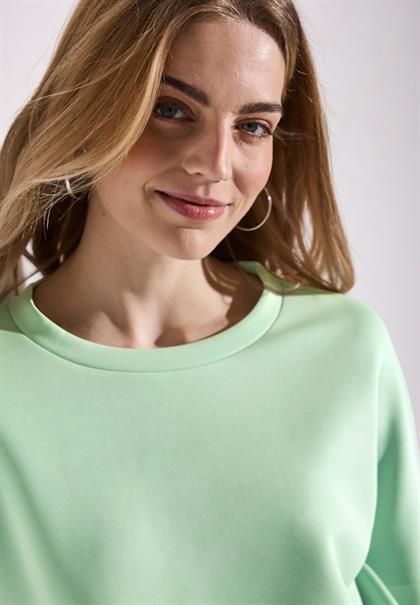 Silk-Look T-Shirt milky green