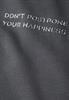 Silk-Look Top mit Wording dusted grey