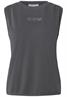 Silk-Look Top mit Wording dusted grey