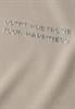 Silk-Look Top mit Wording sandshell beige