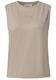 Silk-Look Top mit Wording sandshell beige