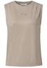 Silk-Look Top mit Wording sandshell beige