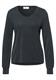 Silk-Look V-Neck Shirt black