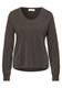 Silk-Look V-Neck Shirt dark auburn brown