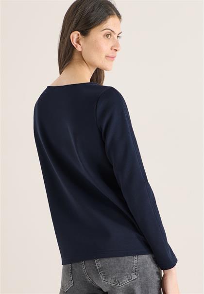 Silk-Touch Stickerei Shirt universal blue