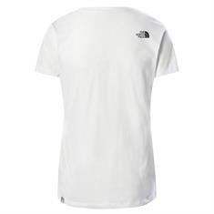 Simple Dome Kurzarm-Shirt für Damen weiß