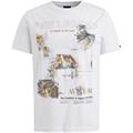 single jersey digital print bright white