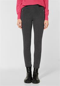 Skinny Fit Hose in Jacquard black