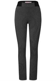 Skinny Fit Hose in Jacquard black