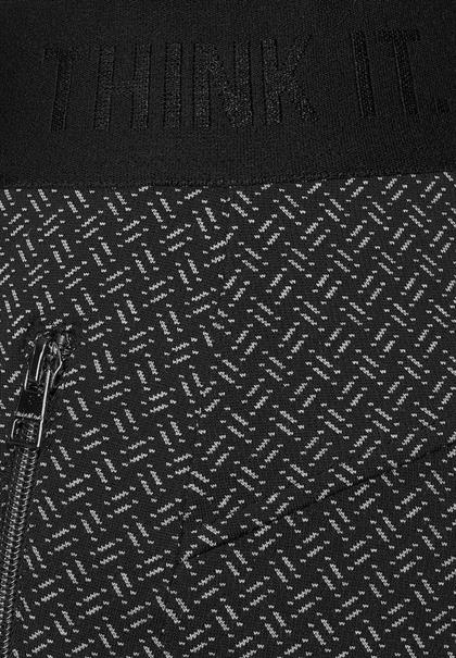 Skinny Fit Hose in Jacquard black