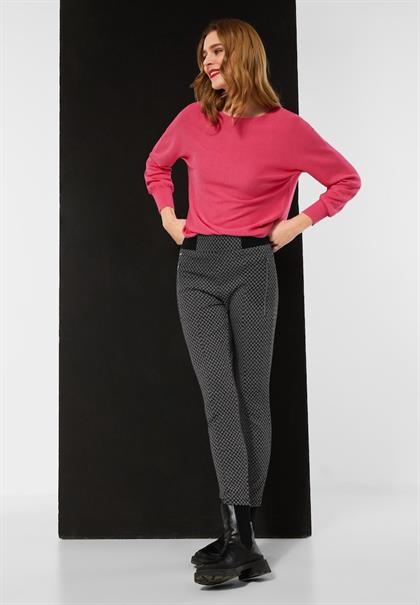 Skinny Fit Hose in Jacquard black