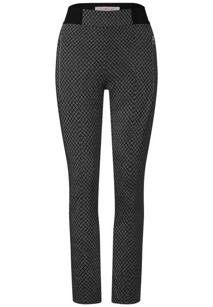 Skinny Fit Hose in Jacquard black