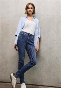 Skinny Fit Jeans dark blue washed