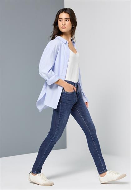 Skinny Fit Jeans dark blue washed