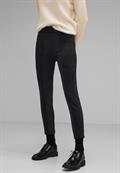 Skinny Fit Materialmix Hose black