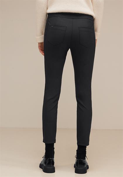 Skinny Fit Materialmix Hose black