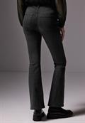 Skinny Flared Jeans black rinse