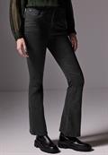 Skinny Flared Jeans black rinse