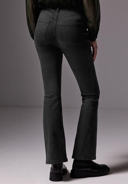Skinny Flared Jeans black rinse