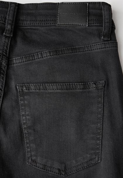 Skinny Flared Jeans black rinse