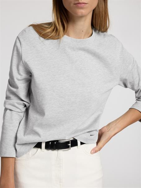 SLFESSENTIAL LS BOXY TEE NOOS light grey melange