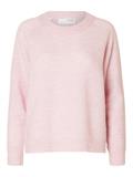 SLFLULU LS KNIT O-NECK NOOS bleached mauve
