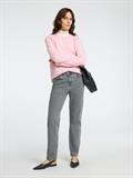 SLFLULU LS KNIT O-NECK NOOS bleached mauve