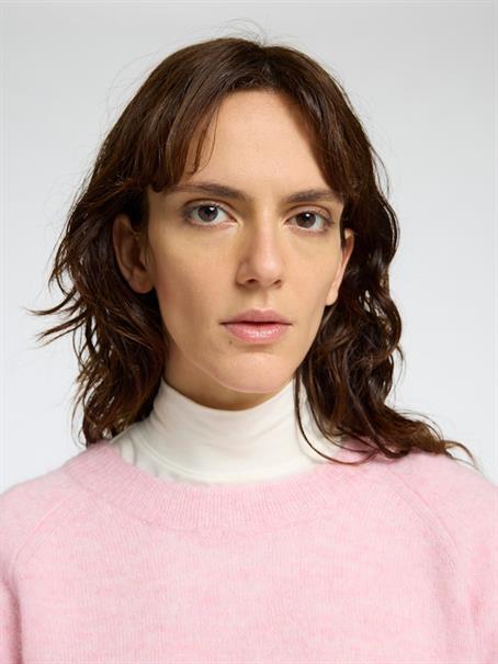 SLFLULU LS KNIT O-NECK NOOS bleached mauve