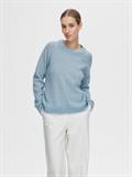 SLFLULU LS KNIT O-NECK NOOS cashmere blue