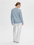 SLFLULU LS KNIT O-NECK NOOS cashmere blue