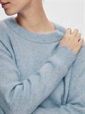 SLFLULU LS KNIT O-NECK NOOS cashmere blue