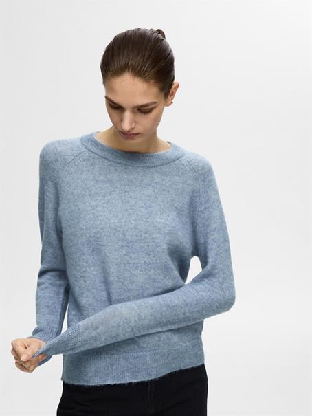 SLFLULU LS KNIT O-NECK NOOS endless sky