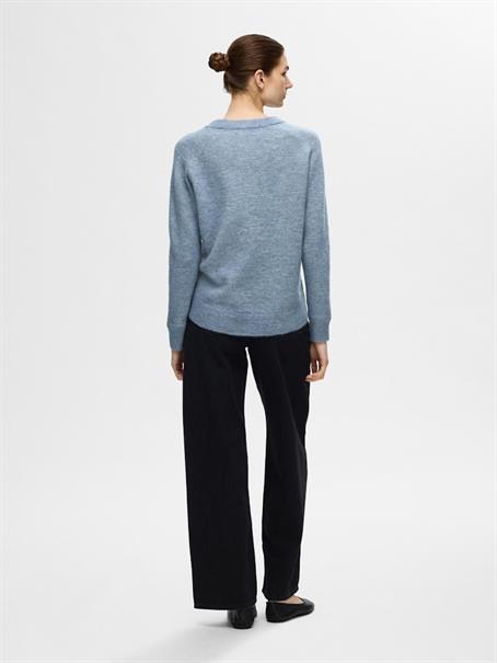 SLFLULU LS KNIT O-NECK NOOS endless sky