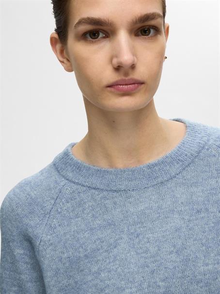 SLFLULU LS KNIT O-NECK NOOS endless sky