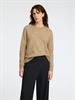 SLFLULU LS KNIT O-NECK NOOS sepia tint