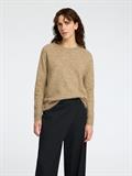 SLFLULU LS KNIT O-NECK NOOS sepia tint