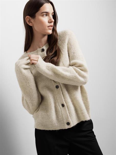 SLFLULU LS KNIT SHORT CARDIGAN B NOOS birch