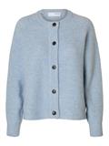 SLFLULU LS KNIT SHORT CARDIGAN B NOOS cashmere blue